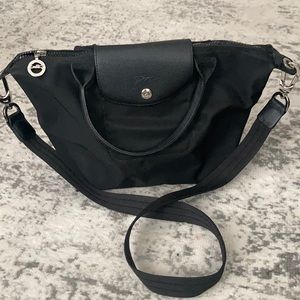Longchamp Black Nylon crossbody and/or Handbag